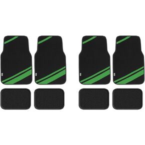 FH Group Car Floor Mats - Carpet Floor Mats for Cars, Universal Fit Automotive Floor Mats, All Purpose Car Floor Mats, Carpet Protector Mat for Most Sedan, SUV, Truck Floor Mats Gray