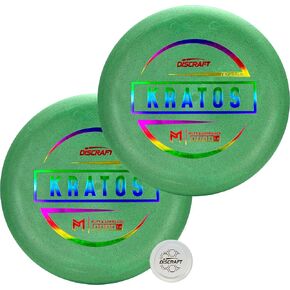 Discraft Paul McBeth First Run Kratos Putter Two Pack - Putt & Approach Discs - 173-174g, Matching Color & Foil, Paul McBeth Collection - Foil Types Will Vary