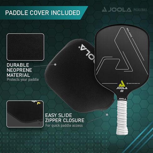 JOOLA Solaire Professional Pickleball Paddle with Carbon Friction Surface - Ideal Combination of Spin, Power, & Control - Pickleball Racket with Reactive Polypropylene Honeycomb Core 14mm in Saudi Arabia