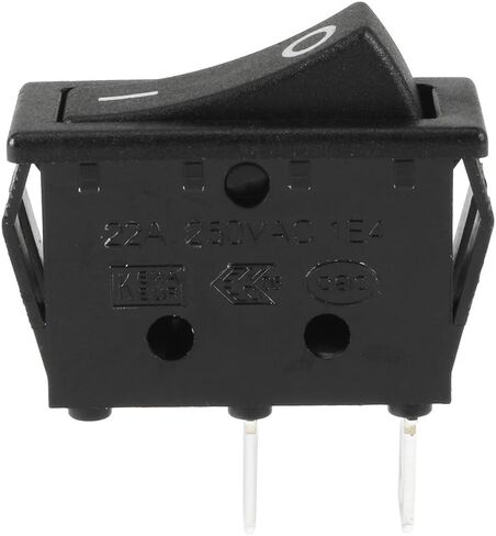 uxcell 5 Pcs SPST On Off Black Snap in Boat Rocker Switch AC 250V/16A 125V/16A in Saudi Arabia