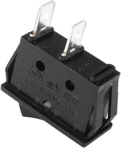 uxcell 5 Pcs SPST On Off Black Snap in Boat Rocker Switch AC 250V/16A 125V/16A in Saudi Arabia
