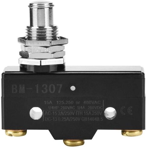 Oumefar 250V Micro Momentary Limit Switch Flexible Electrical Normally Open Snap Action Micro Limit Switch 15A for Circuit(BM-1307) in Saudi Arabia