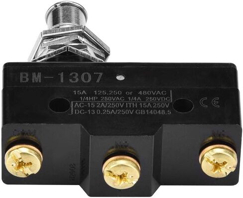 Oumefar 250V Micro Momentary Limit Switch Flexible Electrical Normally Open Snap Action Micro Limit Switch 15A for Circuit(BM-1307) in Saudi Arabia