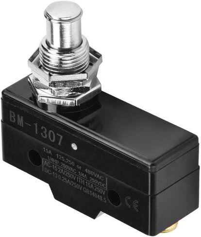 Oumefar 250V Micro Momentary Limit Switch Flexible Electrical Normally Open Snap Action Micro Limit Switch 15A for Circuit(BM-1307) in Saudi Arabia