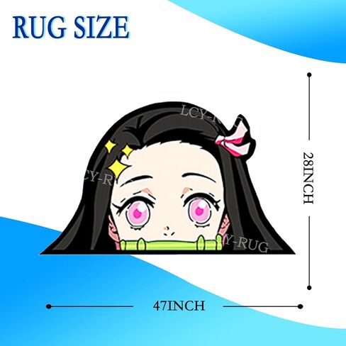 Anime Rug Anime Area Rugs Anime Carpet Cartoon Shape Rugs for Home Gaming Room Livingroom Bedroom Decor Non-Slip Comfort in Saudi Arabia