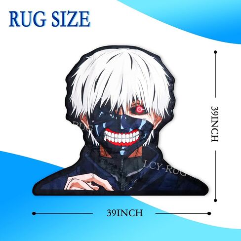 Anime Rug Anime Area Rugs Anime Carpet Cartoon Shape Rugs for Home Gaming Room Livingroom Bedroom Decor Non-Slip Comfort in Saudi Arabia