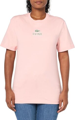 Lacoste Regular Fit Short Sleeve Crew Neck Tee Shirt W/Small Croc Graphic on The Front of The Chest in Saudi Arabia