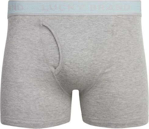 Lucky Brand Mens Underwear Boxer Briefs - 3 Pack Soft Cotton Blend Boxers for Men with Functional Fly Pouch, 6" Inseam in Saudi Arabia