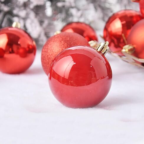 36 Pack 1.57'' Christmas Ball Ornaments, Shatterproof Christmas Balls, Gold Christmas Ornaments, Hanging Balls for Christmas Tree Decorations, Christmas Ornaments Set in Saudi Arabia
