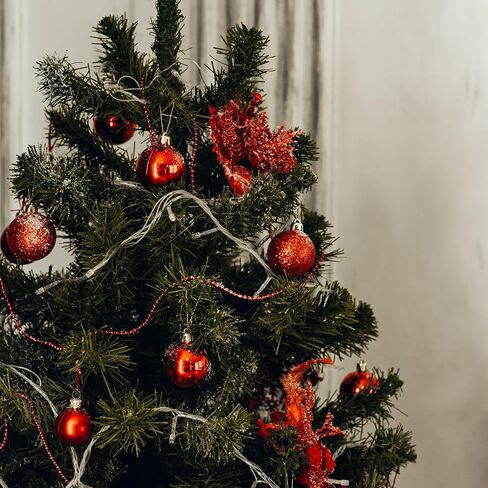 36 Pack 1.57'' Christmas Ball Ornaments, Shatterproof Christmas Balls, Gold Christmas Ornaments, Hanging Balls for Christmas Tree Decorations, Christmas Ornaments Set in Saudi Arabia
