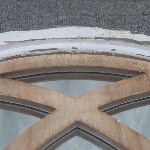 مرآة حائط مقوسة، 28 بوصة × 41.5 بوصة ديكور حائط مرآة، نافذة بإطار معدني لتزيين المزرعة لغرفة المعيشة وغرفة النوم ومدخل الحمام in Kuwait