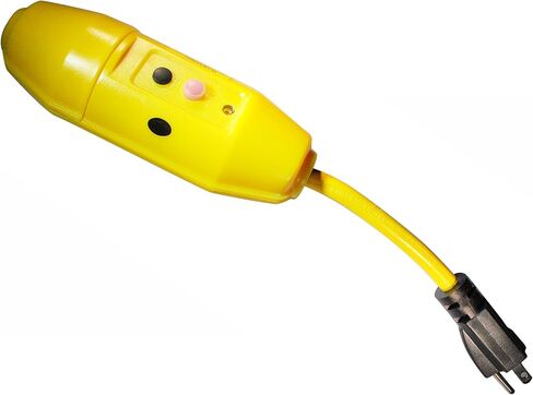 Tower Manufacturing 30396500-08 Manual-Reset 20 AMP Inline GFCI Plug, Black in Saudi Arabia