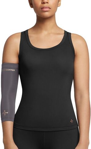 Tommie Copper Elbow Compression Sleeve For Tennis, Golfer's Elbow, Adjustable, Breathable Copper Elbow Brace in Saudi Arabia