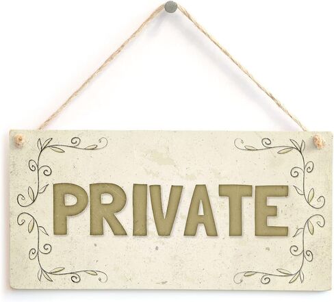 Meijiafei Private Function - Shabby Chic Style Home Accessory Gift Sign/Plaque for Home Office/Study Door 10" X 5" in Saudi Arabia