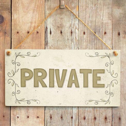 Meijiafei Private Function - Shabby Chic Style Home Accessory Gift Sign/Plaque for Home Office/Study Door 10" X 5" in Saudi Arabia