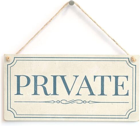 Meijiafei Private Function - Shabby Chic Style Home Accessory Gift Sign/Plaque for Home Office/Study Door 10" X 5" in Saudi Arabia