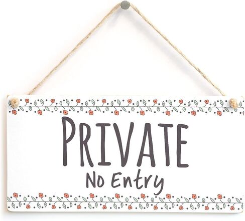 Meijiafei Private Function - Shabby Chic Style Home Accessory Gift Sign/Plaque for Home Office/Study Door 10" X 5" in Saudi Arabia