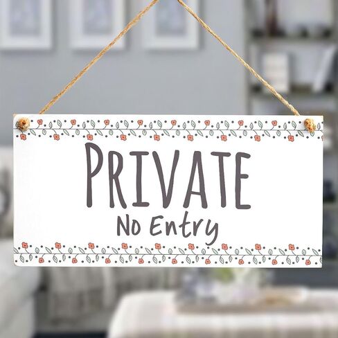 Meijiafei Private Function - Shabby Chic Style Home Accessory Gift Sign/Plaque for Home Office/Study Door 10" X 5" in Saudi Arabia