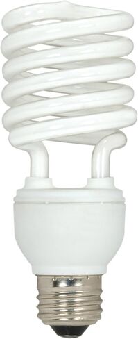 Satco S7227 23-Watt Medium Base T2 Mini Spiral, 2700K, 120V, Equivalent to 100-Watt Incandescent Lamp for Enclosed Fixtures, 2700 Soft White in Saudi Arabia