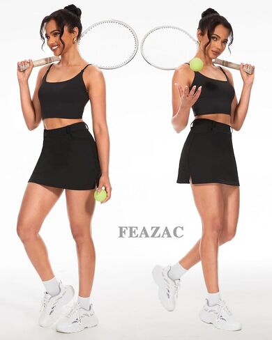 Women's Tennis Skirts Athletic Activewear Skorts with Pockets Stretchy A Line Mini Skirt for Golf in Saudi Arabia