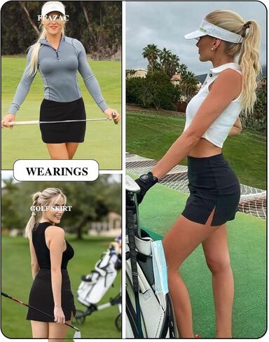 Women's Tennis Skirts Athletic Activewear Skorts with Pockets Stretchy A Line Mini Skirt for Golf in Saudi Arabia