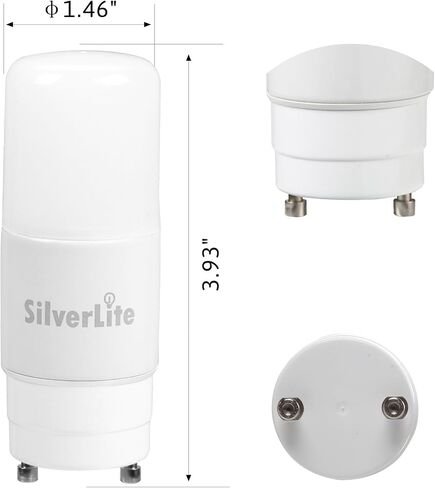 [Plug&Play] Legental 5w(13w CFL Equivalent) LED Stick PL Bulb GX23-2 Pin Base, 500LM, Warm White(3000k), Driven by 120-277V and CFL Ballast, UL Classified, 2 Count (Pack of 1) in Saudi Arabia