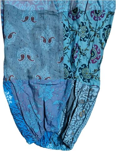 RAJBHOOMI HANDICRAFTS Women's Patchwork Boho Pants - Loose Yoga Harem Joggers - Casual Bohemian Hippie Palazzo Lounge Comfy in Saudi Arabia