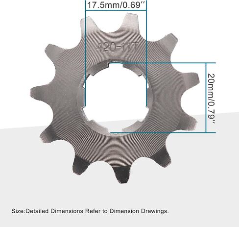 GOOFIT 17mm Front Sprocket for Motorcycle ATV Dirt bike (420-10T) in Saudi Arabia