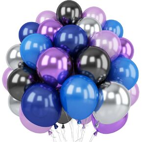 لعبة بالونات عيد الميلاد، بالونات حمراء وزرقاء وصفراء مقاس 30.48 سم مع طباعة بقرة وبالونات سحابة زرقاء سماوية للأطفال الأولاد قصة كرتونية لعيد ميلاد كرنفال ملون لتزيين الحفلات الخارجية in Kuwait