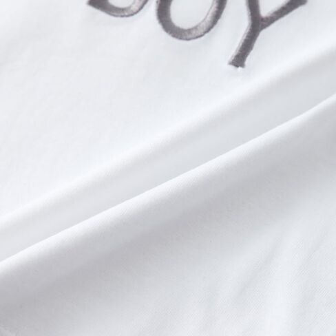 Toddler Baby Boy T Shirts Summer Short Sleeve Clothes Letters Embroidered Mamas Little Boy Tee Tops 1-5t in Kuwait