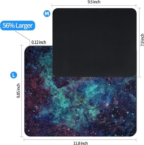 لوحة ماوس Dynippy [أكبر بنسبة 56%] وسادات ماوس للألعاب بقاعدة مطاطية غير قابلة للانزلاق، حصيرة ماوس مستطيلة للكمبيوتر المكتبي والكمبيوتر المحمول والمكتب والمنزل 11.8 × 9.8 × 0.12 بوصة - شجرة الغابة in Kuwait