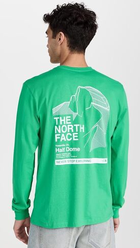 تي شيرت رجالي بأكمام طويلة مطبوع عليه "الأماكن التي نحبها" من THE NORTH FACE in Saudi Arabia