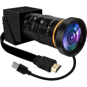USB Camera 4K Webcam 10X Optical Zoom Camera Ultra HD USB HDMI Camera High Speed 30FPS USB2.0 HDMI Dual Output Video Camera for Live Streaming Video Conferencing Online Education