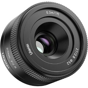 Ulanzi Camera Lens, APS-C FE 27mm f/2.8-16 Large Aperture Autofocus Lens, CL02 Portable Camera Lens for SONY SLR Camera, Black