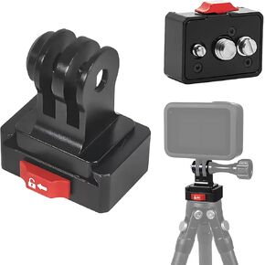 Quick Release Plate,Camera Mount Adapter,1/4'' to 2/3-Card Slot Tripod Base Mount Adapter,for SLR Camera Cage Gimbal Accessories (3-Card Slot Clamp)