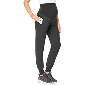 POSHGLAM Women's Maternity Joggers Casual Scrub Pants Quick-Dry Lightweight Active Pants