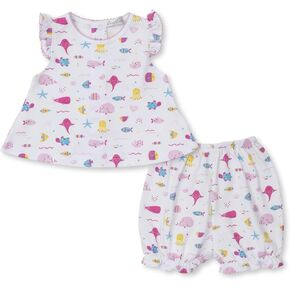 Kissy Kissy Baby Girls Infant Sea Life Fun Print Sunsuit
