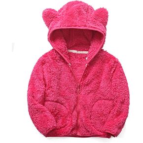 iChunhua Baby Girls Bear Ears Shape Fleece Long Sleeve Jacket Sweatshirt Outwear