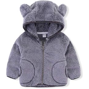 iChunhua Baby Girls Bear Ears Shape Fleece Long Sleeve Jacket Sweatshirt Outwear