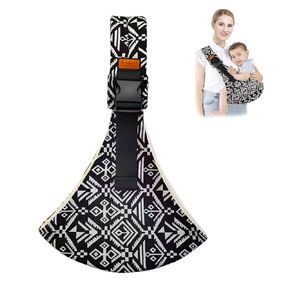 Baby Sling Carrier,Toddler Carrier, 2025 New Baby Carrier Newborn to Toddler,Portable Lightweight Non-Slip Hip Seat Carrier 10-30lbs(Black Sailboat)