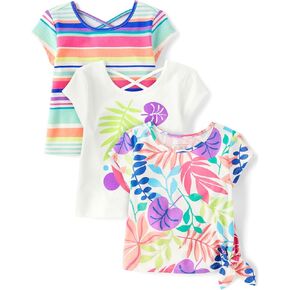 The Children's Place Baby Girls' and Toddler Short Sleeve Everyday T-Shirts