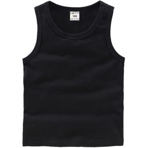 Unisex Baby Boys Girls Summer Basic Sleeveless Tank Tops Vest Cotton Casual T-Shirts Undershirts