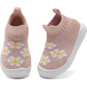 Baby Sock Shoes Baby Walking Shoes for Girls Boys Infant Non-Slip Breathable Soft Rubber Sole Slip On Sneakers
