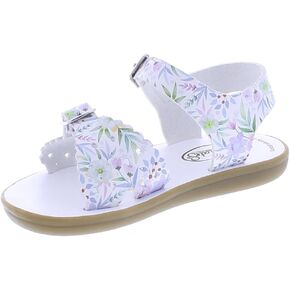 FOOTMATES Baby-Girl's Eco-Ariel (Infant/Toddler/Little Kid) Flat Sandal