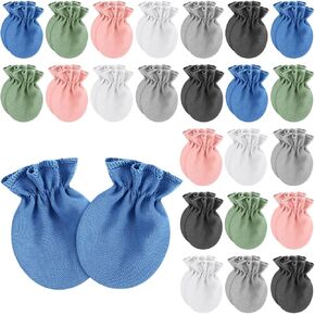 24 Pairs Preemie Baby Mittens No Scratch Preemie Cotton Gloves Premature Baby Mittens for Preemie Boys Girls Newborn