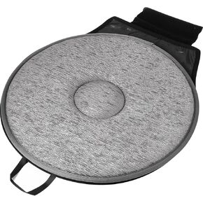 VOSAREA Multifunctional Car Seat Cushion 360 Degree Rotation Car Seat Cushion Universal Revolving Cushion (Black)