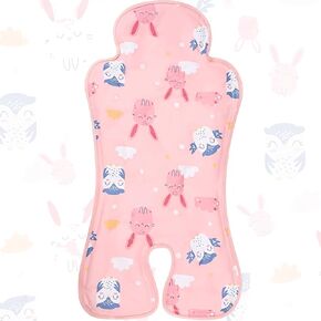 Pinkunn Gel Car Seat Cooler Pad Car Seat Cooling Pad Chair Ice Breathable Pad Summer Ice Seat Cooler Mat Summer Chair Cooler Liners Cushion for Stroller Baby Dining Chair, Safety Seat(Pink Rabbit)
