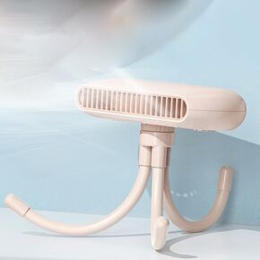 مروحة تبريد هواء محمولة بدون شفرة USB، مروحة أطفال صامتة بأربع سرعات مع تعديل زاوية مجاني، مشبك بمشبك، مروحة بطارية ليثيوم 2400 مللي أمبير قابلة لإعادة الشحن لعربة الأطفال/المحمولة/المكتب