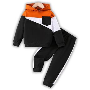 ملابس أطفال أولادي 2-6T سترات بقلنسوة + سراويل ملابس خريف وشتاء in Kuwait