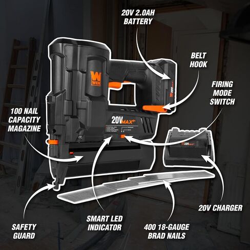 WEN 61721 18-Gauge 3/8-Inch to 2-Inch Pneumatic Brad Nailer in Saudi Arabia